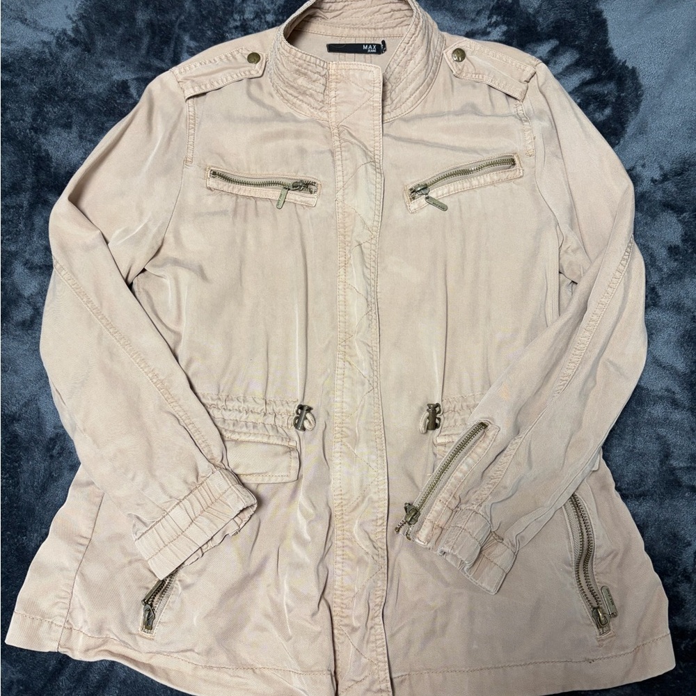 Max Jeans Light Tan Utility Jacket